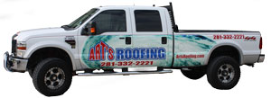 Art's Roofing Truck